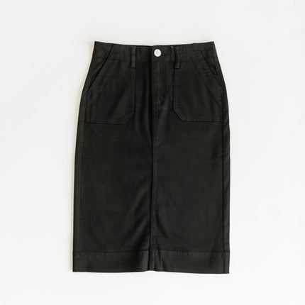 Erica Cotton Twill Midi Skirt
