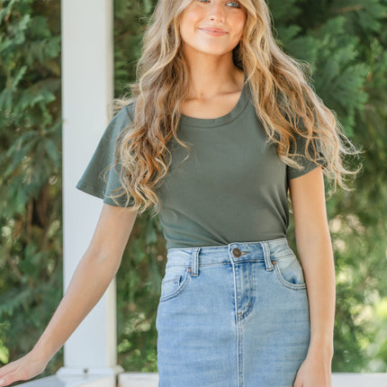 Essential Flutter Sleeve Top