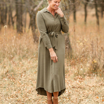 Essential Linen Shirt Dress