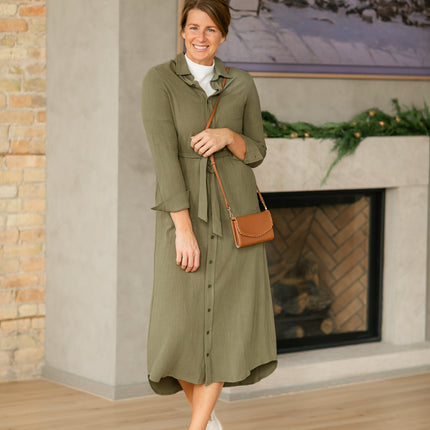 Essential Linen Shirt Dress