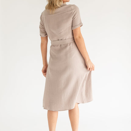 Essential Gauze Shirt Dress - FINAL SALE