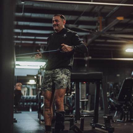 MEN'S | HYBRID SHORT : EVERGREEN CAMO
