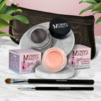Duchess - A Peachy Rose with a Silver Sheen / Chocolate Kiss - Deep brown/black