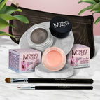 Duchess - A Peachy Rose with a Silver Sheen / Mischievous - Black with green and gold flecks