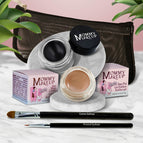 Misty Mocha - A Matte Cool Mocha Beige / Black Beauty - Pure black