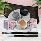 Misty Mocha - A Matte Cool Mocha Beige / Steel Magnolia - Deep grey with shimmer