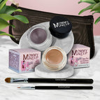 Misty Mocha - A Matte Cool Mocha Beige / Black Orchid - Luscious metallic black burgundy