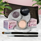 Brighten Up - A warm matte cream / Black Orchid - Luscious metallic black burgundy