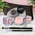 Cameo - a light nude pink / Chocolate Kiss - Deep brown/black