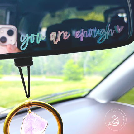 You Are Enough Mirror Decal