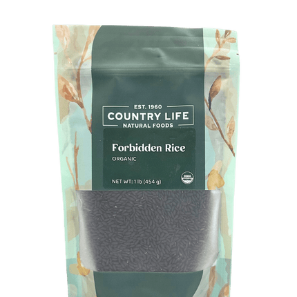 Forbidden Rice, Black, Organic (Black Pearl Rice)