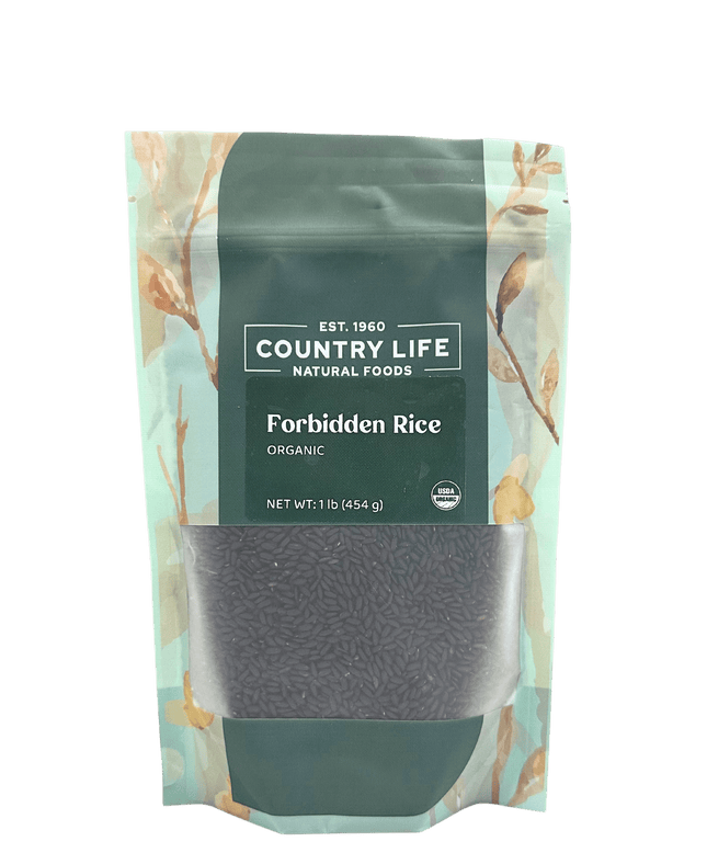 Forbidden Rice, Black, Organic (Black Pearl Rice)