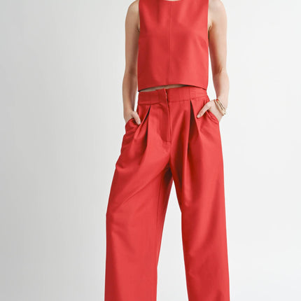 Garnet Sleeveless Top