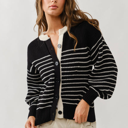 Black & White Stripe Sweater