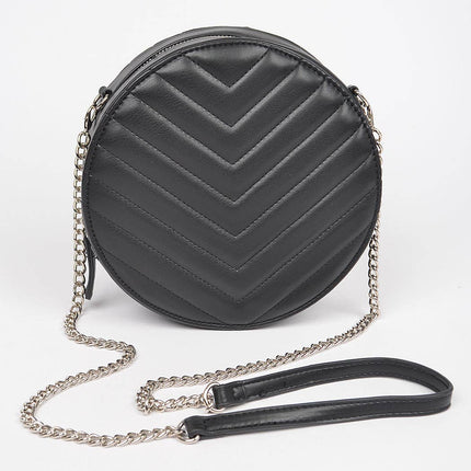 Quilted Round Crossbody Bag
