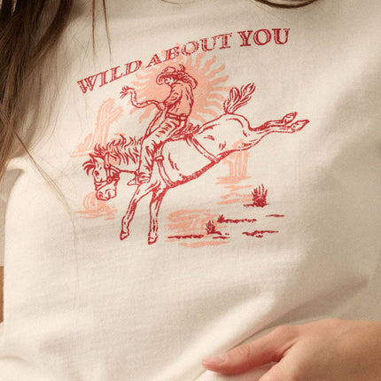 Wild About You Cowboy Cropped Western Graphic Tee