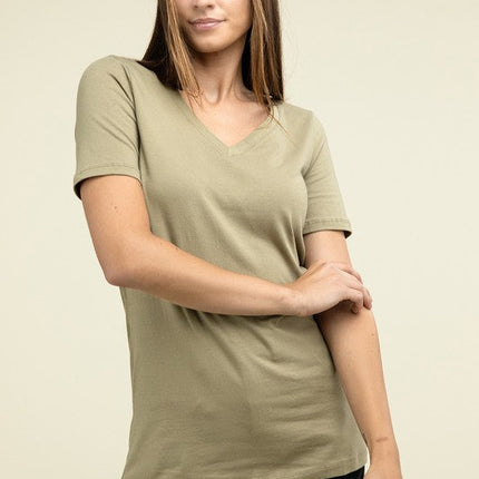 Cotton V-Neck Short Sleeve T-Shirts