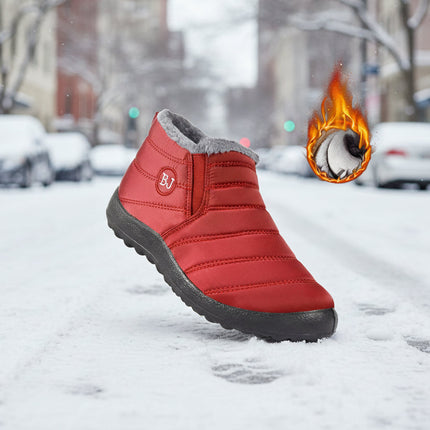 Women’s Warm Padded Lightweight Cotton Boots – Cozy Winter Non-Slip Outdoor Ankle Boots