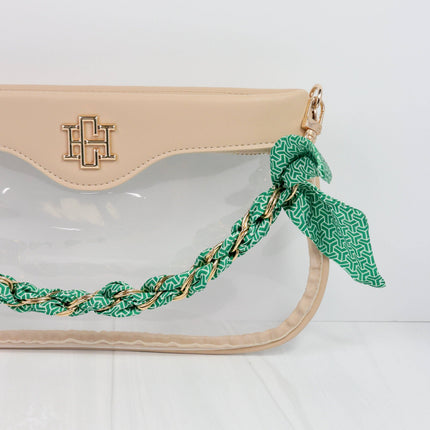 Green Scarf Purse Chain