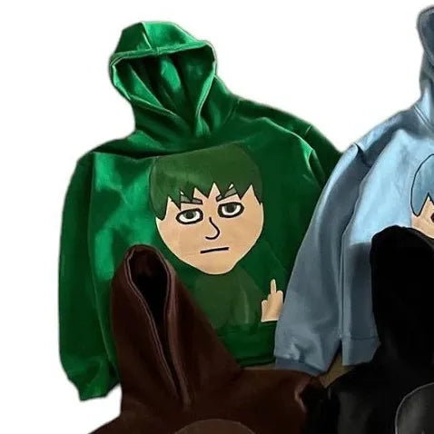 Mii Character Middle Finger Hoodie