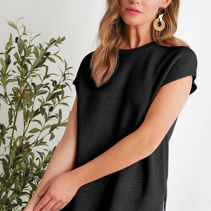 Pink Round Neck Sweater Top