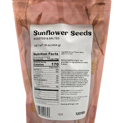 Sunflower Seeds, Roasted, Salted