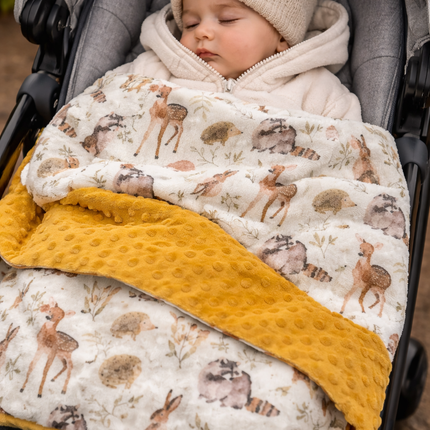 Forest Friends Minky Blanket