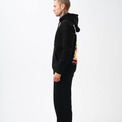 Flaming "Joker" Graphic Unisex Hoodie – Edgy Streetwear