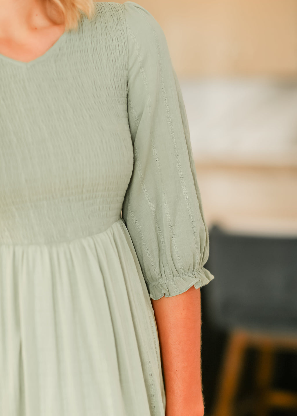 Flora Smocked Midi Dress