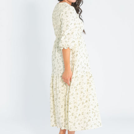Flora Smocked Midi Dress