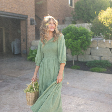 Flora Smocked Midi Dress