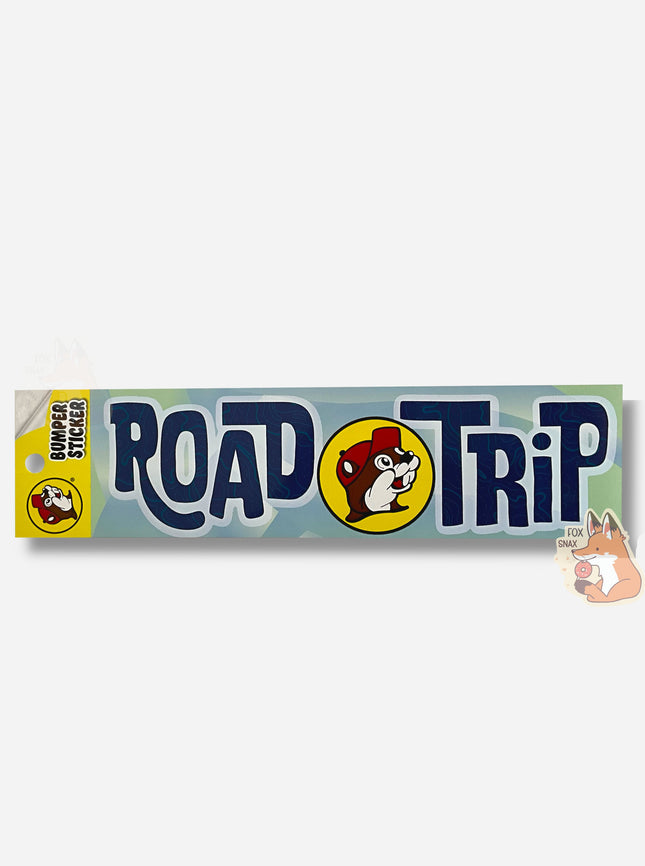 Buc-ee's Blue Road Trip Bumper Sticker