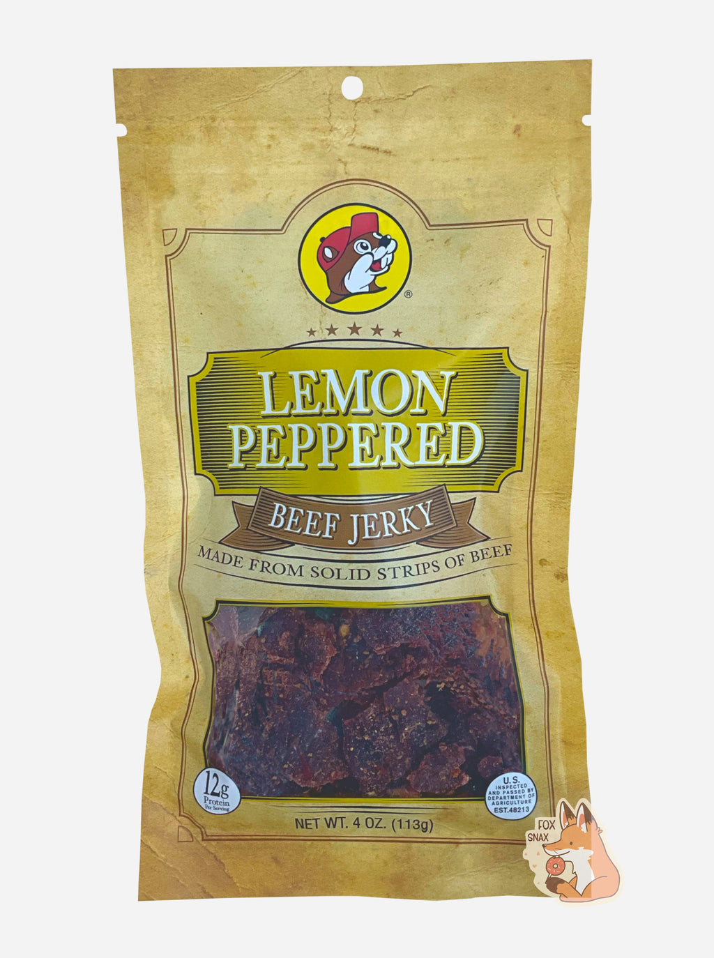 Buc-ee's Lemon Peppered Beef Jerky
