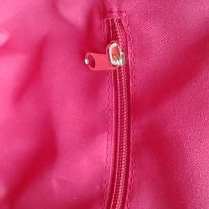 Furry Red Faux Fur Tote Bag – Golden Arch Statement Handbag for Y2K, Alt Fashion & Streetwear