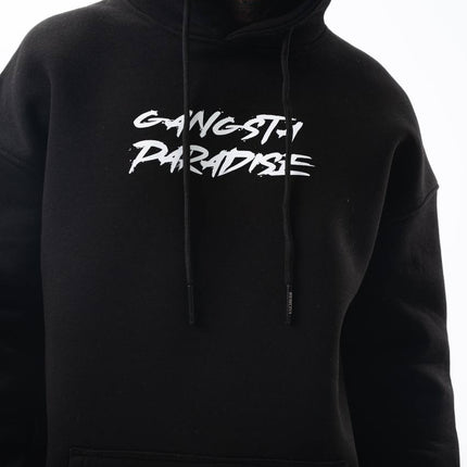 Oversize 'Gangsta Paradise' Graphic Hoodie - Heavyweight Streetwear Hooded Sweatshirt