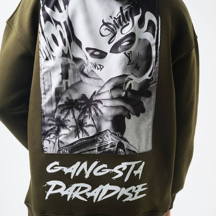Oversize 'Gangsta Paradise' Graphic Hoodie - Heavyweight Streetwear Hooded Sweatshirt