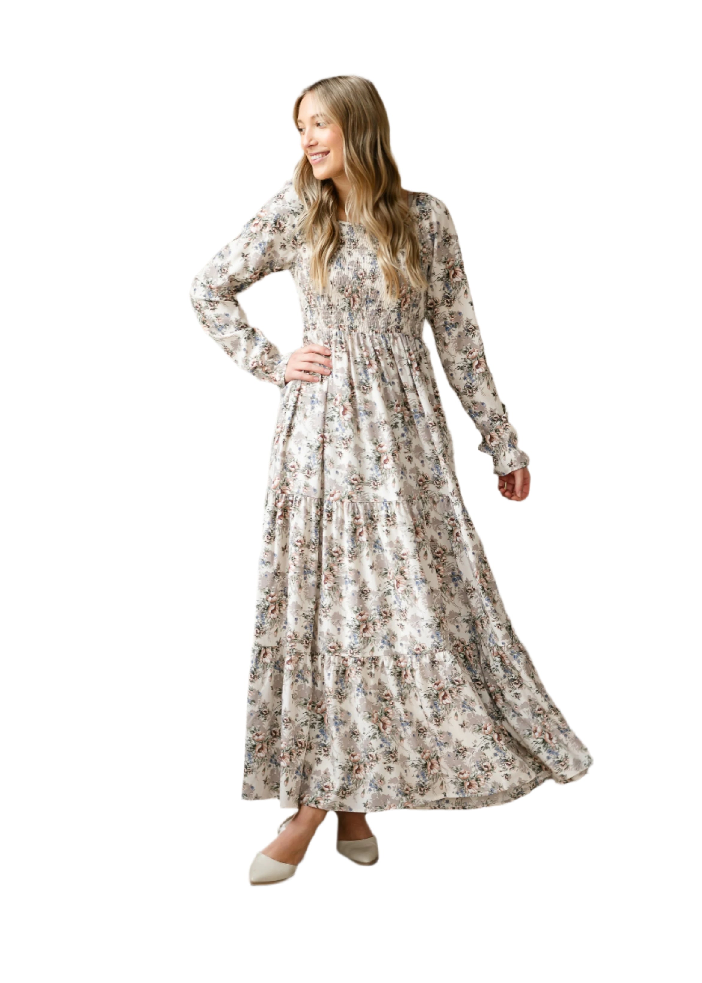 Gia Long Sleeve Maxi Dress - FINAL SALE