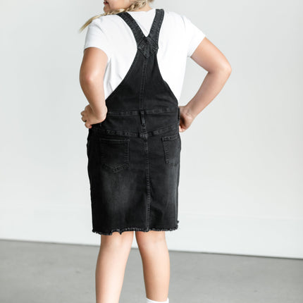 Girl's Aria Denim Overall Jumper Dress - FINAL SALE