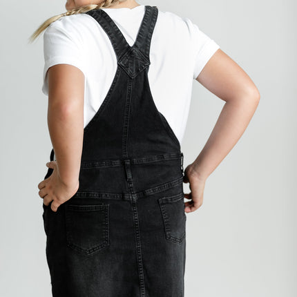 Girl's Aria Denim Overall Jumper Dress - FINAL SALE