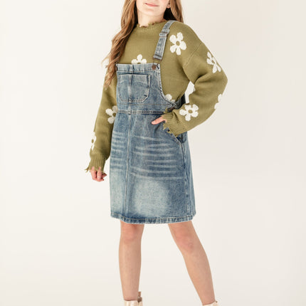Girl's Blakely Denim Overall Dress - FINAL SALE