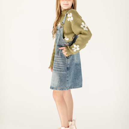 Girl's Blakely Denim Overall Dress - FINAL SALE