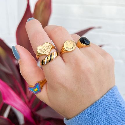 Gold Choose Joy Ring