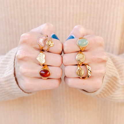 Gold God is Love Ring