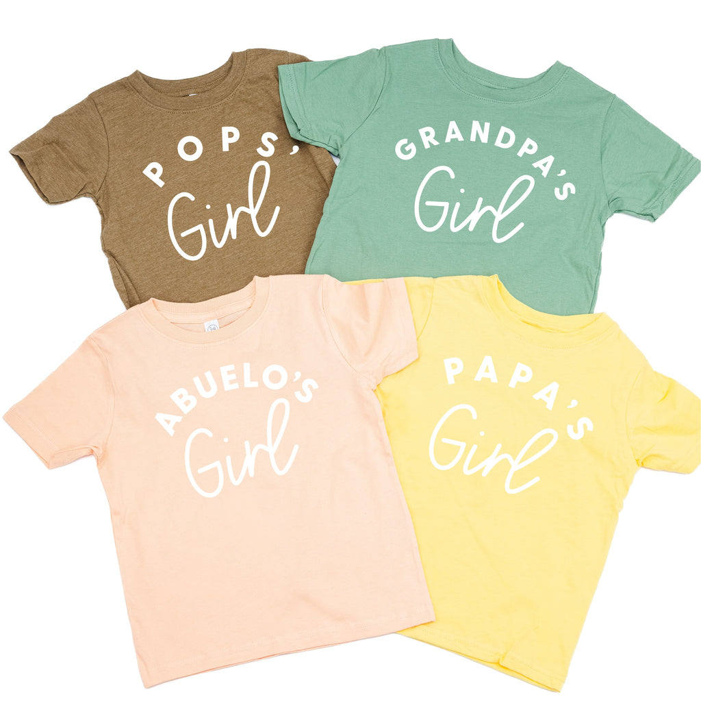 "____ Girl” - (Choose Your Grandpa Name) - Child Tee