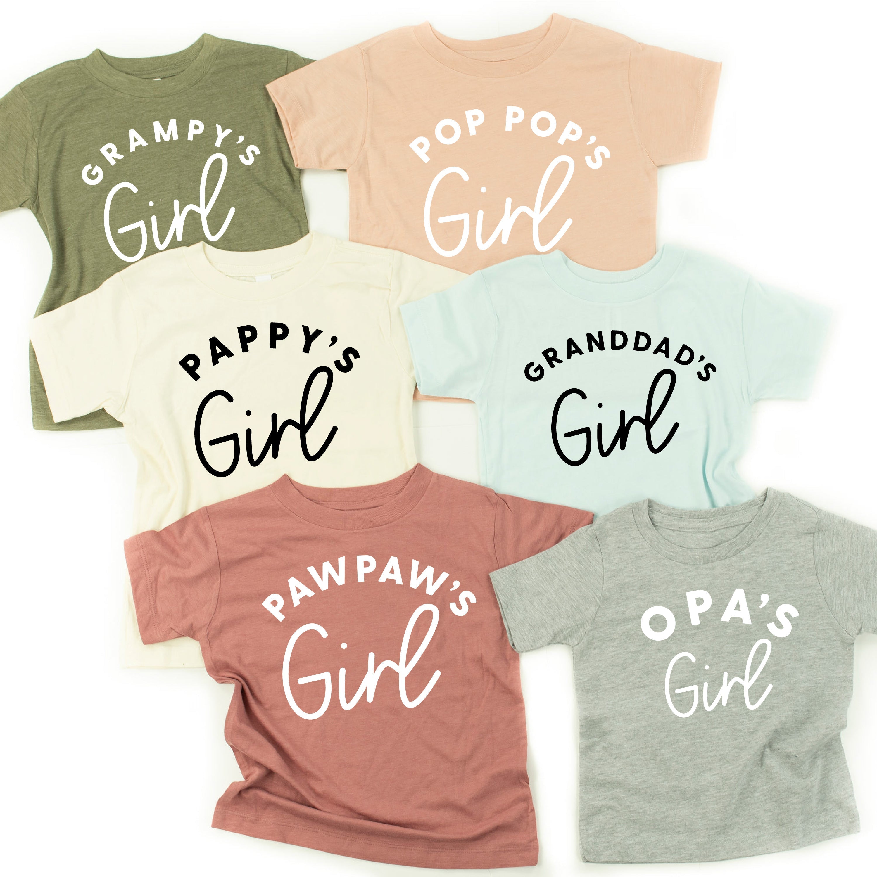 "____ Girl” - (Choose Your Grandpa Name) - Child Tee