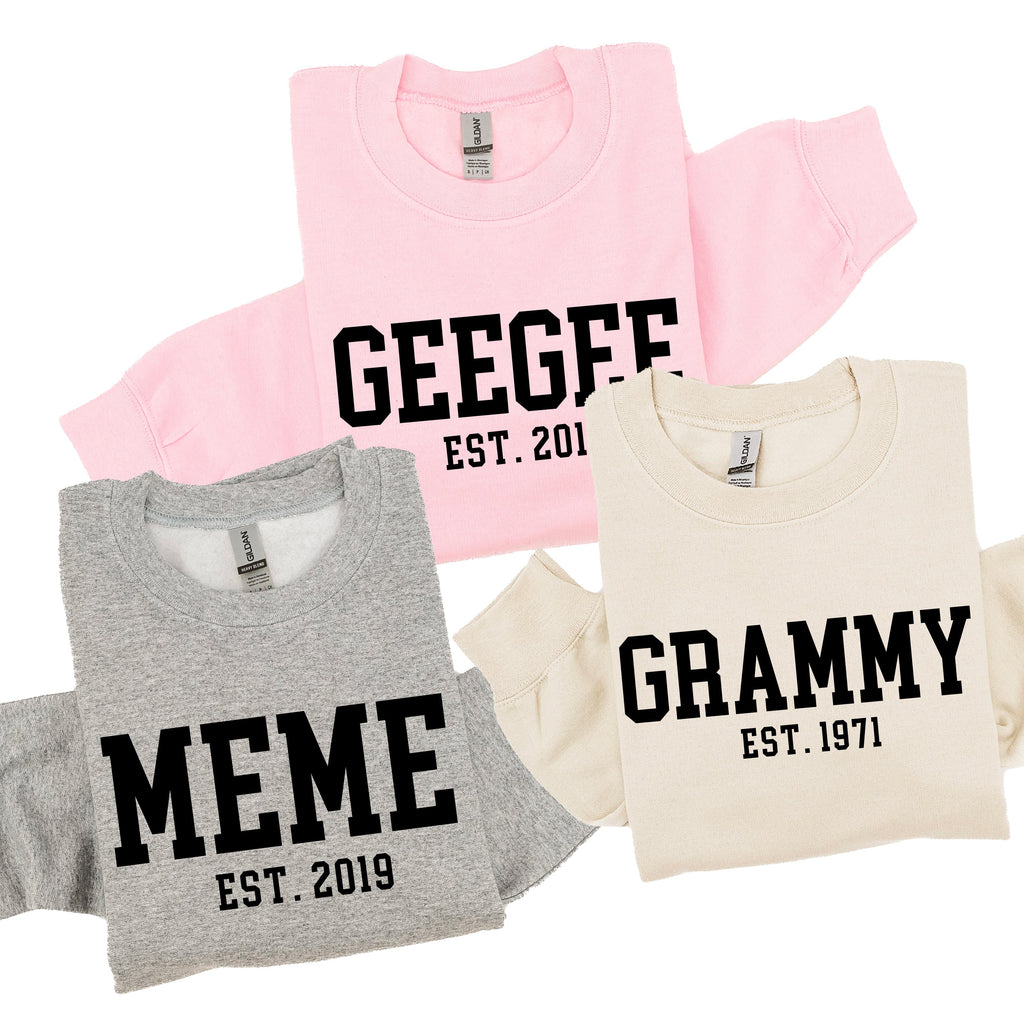 "(Choose Your Grandma Name) - Est. (Select Your Year)" - BASIC Fleece
