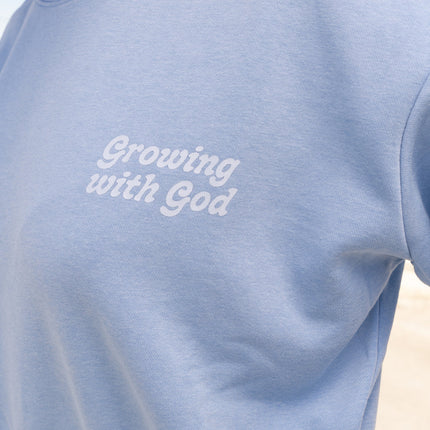 Growing With God Cropped Crewneck