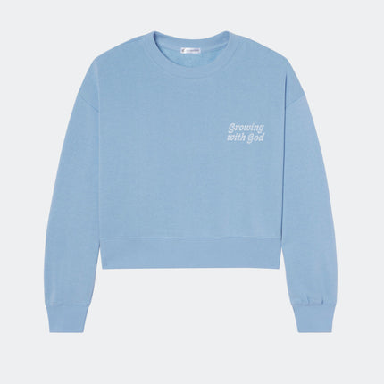 Growing With God Cropped Crewneck