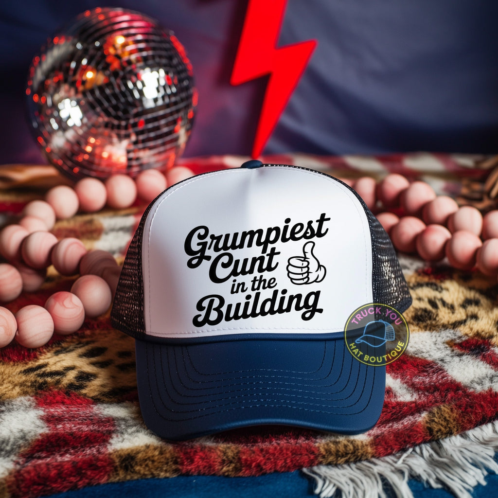 Grumpiest Cunt In the Building Adult Otto Foam Trucker Hat