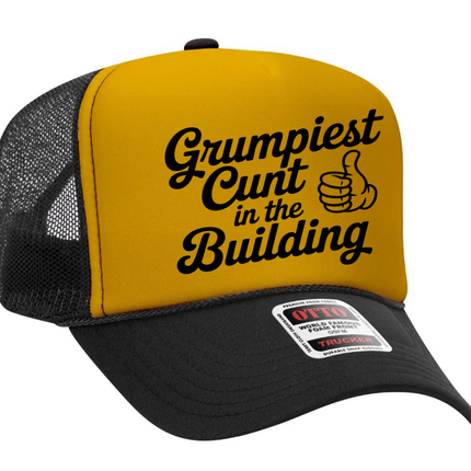 Grumpiest Cunt In the Building Adult Otto Foam Trucker Hat